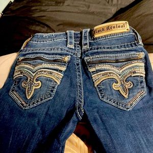 Excellent used twice rock revival jeans size 25